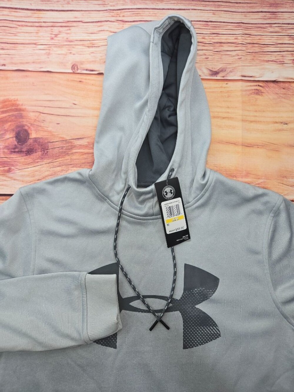 Under Armour ColdGear Mens Hoodie Medium Loose Fit Gray New NWT